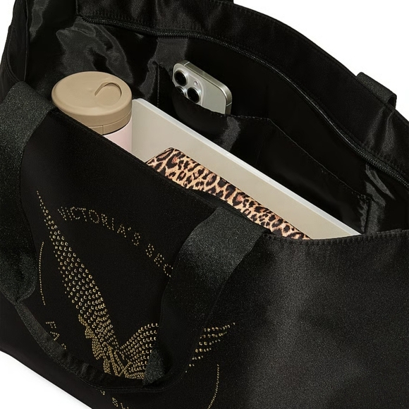 NWT! Victoria's Secret 2025 FASHION SHOW Black Tote - Picture 4 of 15